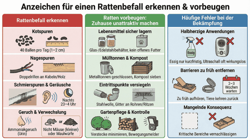 Rattenbefall erkennen