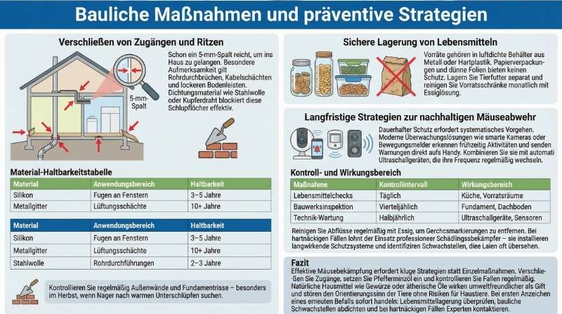 Bauliche Maßnahmen und präventive Strategien