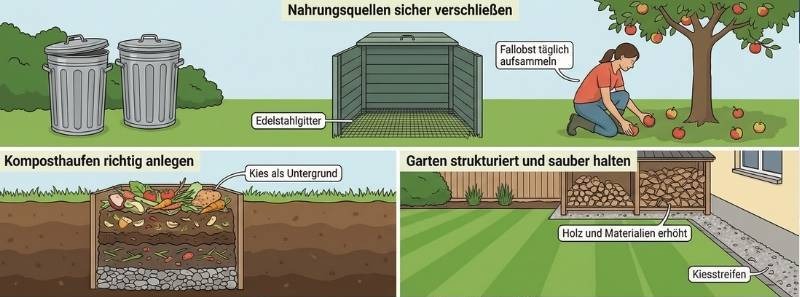 Ratten im Garten vorbeugen