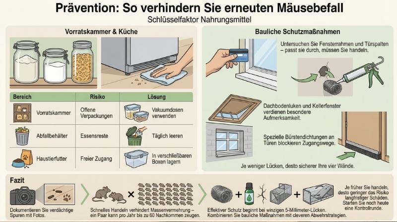 So verhindern Sie erneuten Mäusebefall